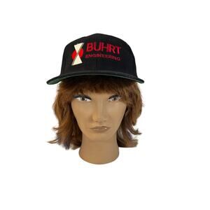Vintage Toppers 6 panel baseball cap hat Buhrt Engineering Snapback